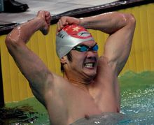 蔡力----十运会男子4X200米自由泳接力赛