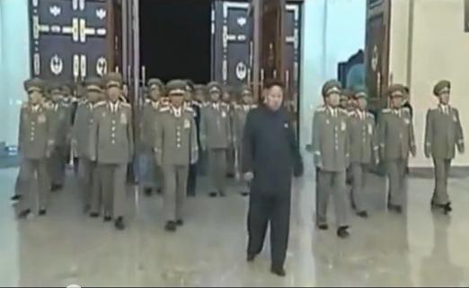 朝鲜电视台播出画面