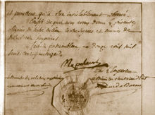1814年拿破仑签署退位诏书