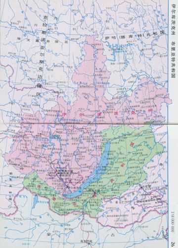 贝加尔湖区行政图