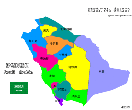 沙特阿拉伯行政区划