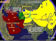 唐朝和阿拉伯帝国之战示意图