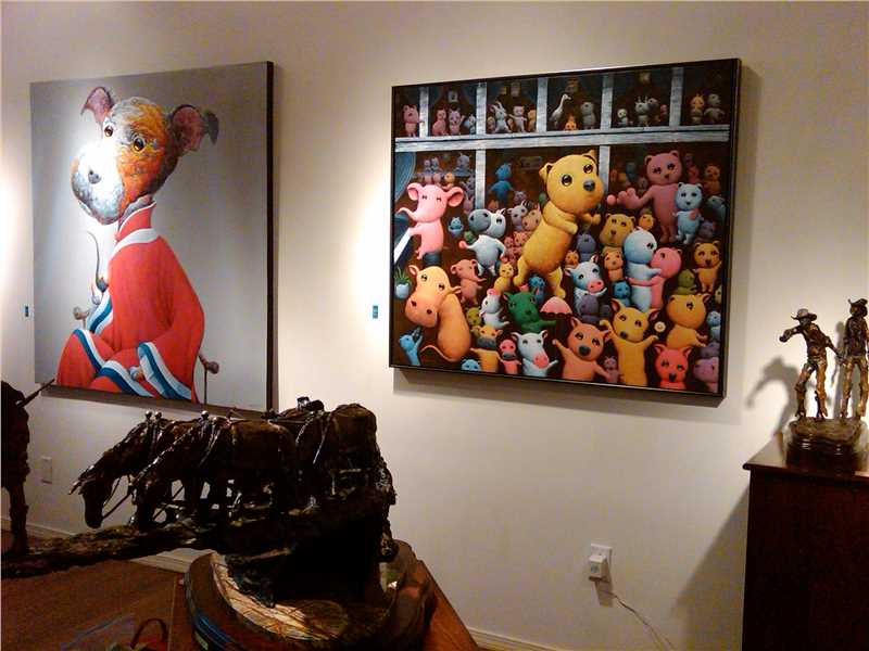2012年美国新墨西哥州圣达菲博物馆举办WANG ZHIWU个展