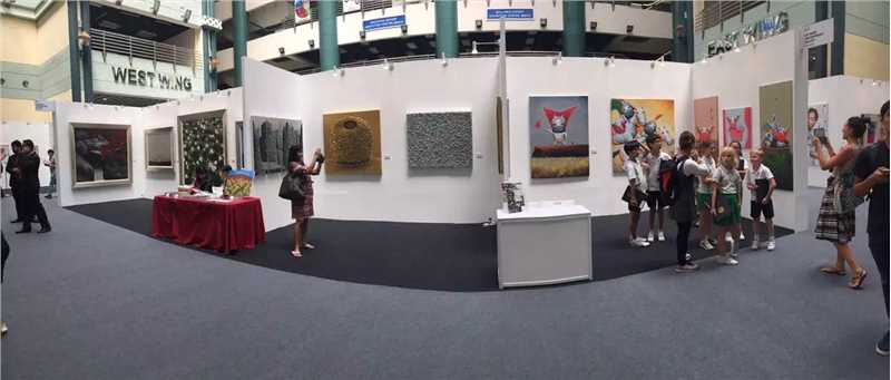 2016于马来西亚首都吉隆坡会展中心(wang zhiwu 作品展览现场)
