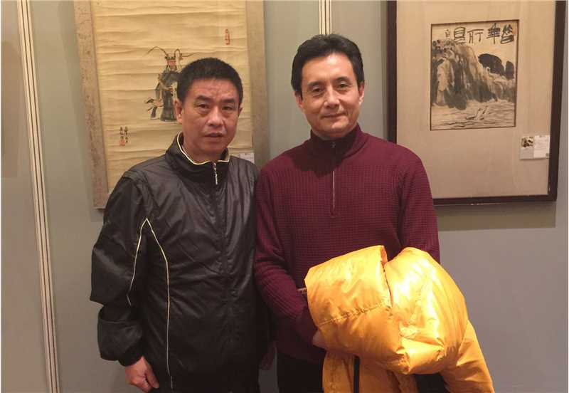 2015年12月10日朱亚东与著名影视表演艺术家王伯昭合影