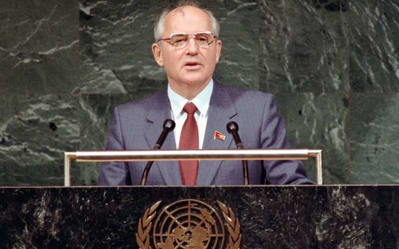 戈尔巴乔夫在联合国演讲