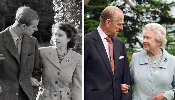 女王与丈夫菲利普跨越70年