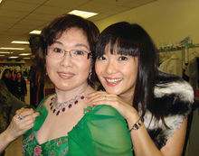 叶子菁和母亲