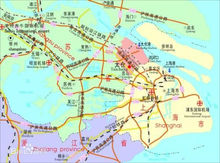 苏州辖区内最大的港口--太仓港位置图