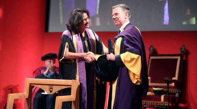 桑托斯获得伦敦政治经济学院授予的社会科学荣誉博士学位