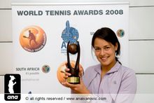 评选为2008年度最佳女运动员
