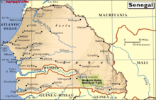 塞内加尔地图