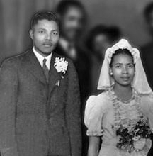 曼德拉与第一任妻子的婚礼