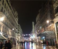 里昂街头夜景