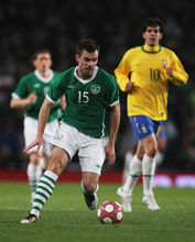 吉布森在爱尔兰国家队的比赛中