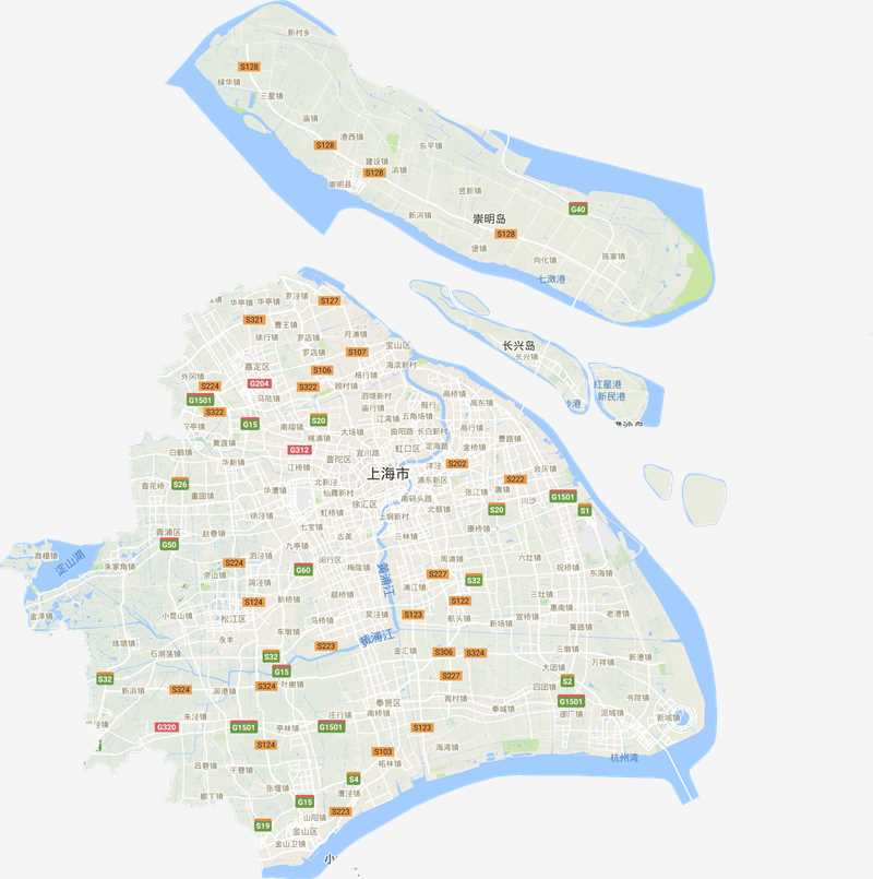 上海市地形图高清版大图