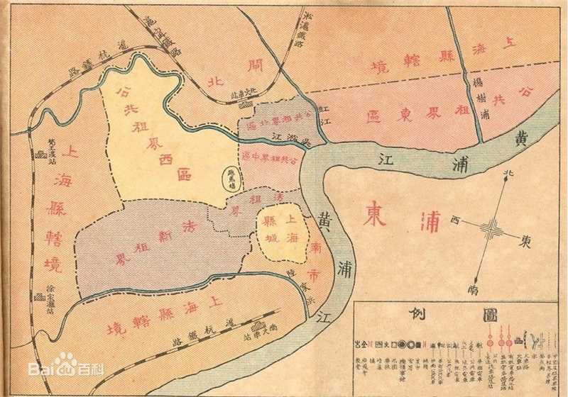 上海历史区划图