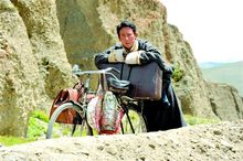 阿旺仁青在《西藏天空》拍摄现场