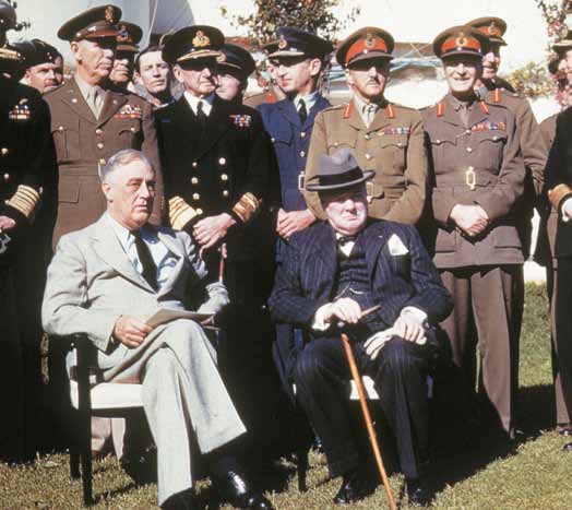 丘吉尔与罗斯福在卡萨布兰卡会晤