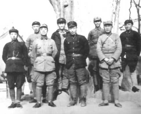 红军第一军团和十五军团的部分领导干部在淳化县的合影