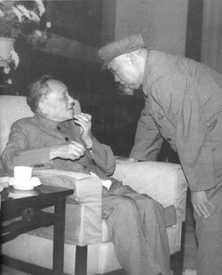邓小平与许世友亲切交谈（1984年）