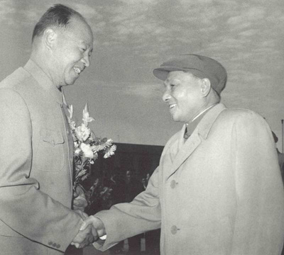 邓小平和彭真在一起（1960年）