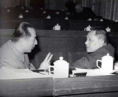 和赛福鼎在全国人民代表大会会议上交谈（1959）