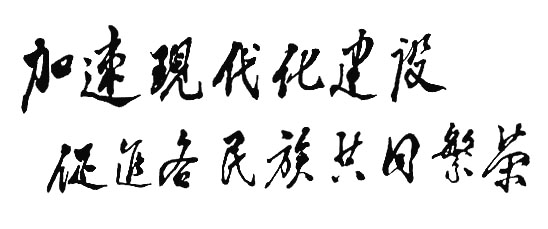 为广西壮族自治区成立三十周年题词（1988）